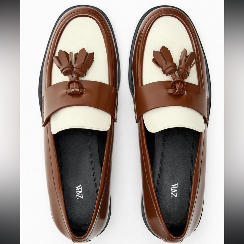 Zara Limited Edition Two Tone Spectator Loafers